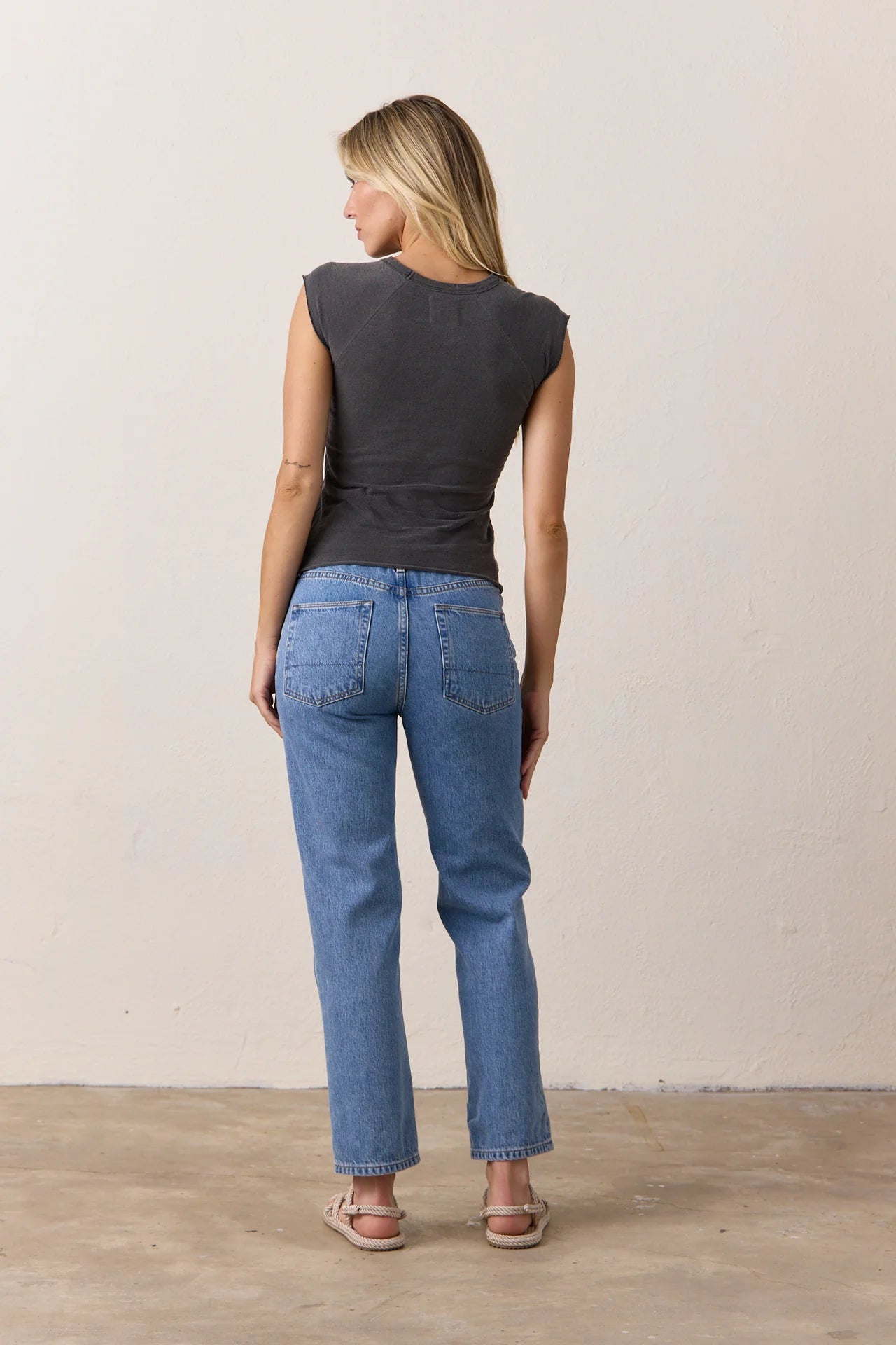 NSF Chloe Fitted Raglan Faded Black