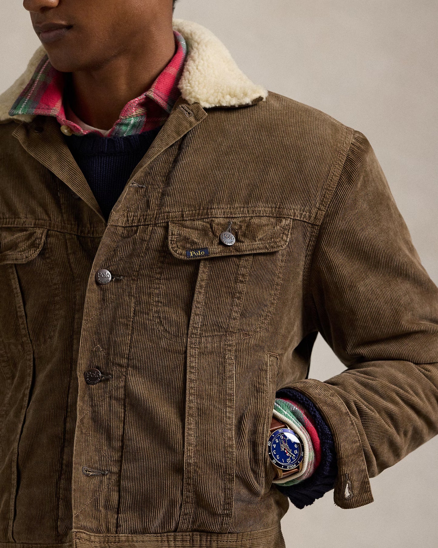 Polo Ralph Lauren Cord Rider Jacket Brown