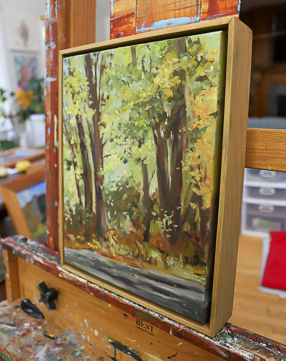 Fall Path Original Oil Painting