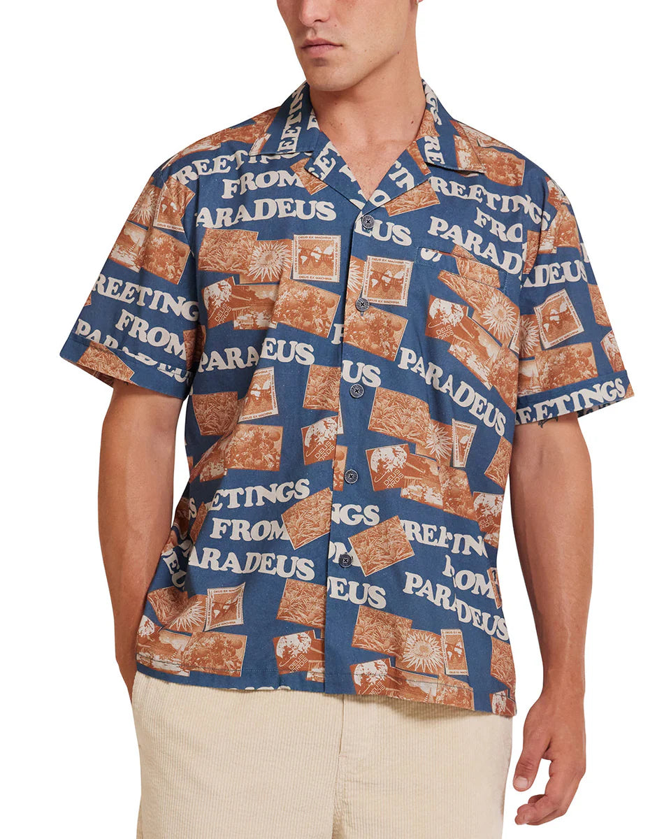 Deus Ex Machina Paradeus Shirt Moroccan Blue