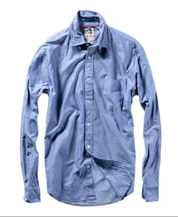 Relwen Yarn Dyed Cambric Dark Blue