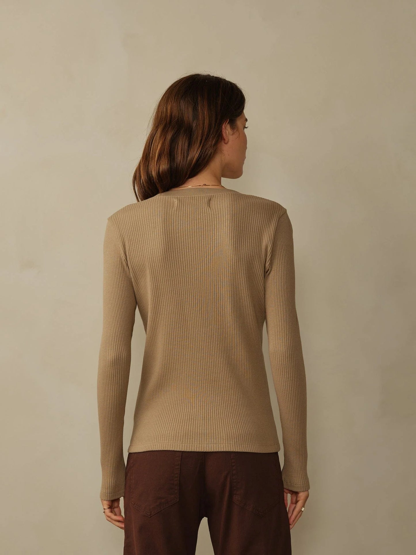 Road to Nowhere Tasman Ribbed Henley Fatigue