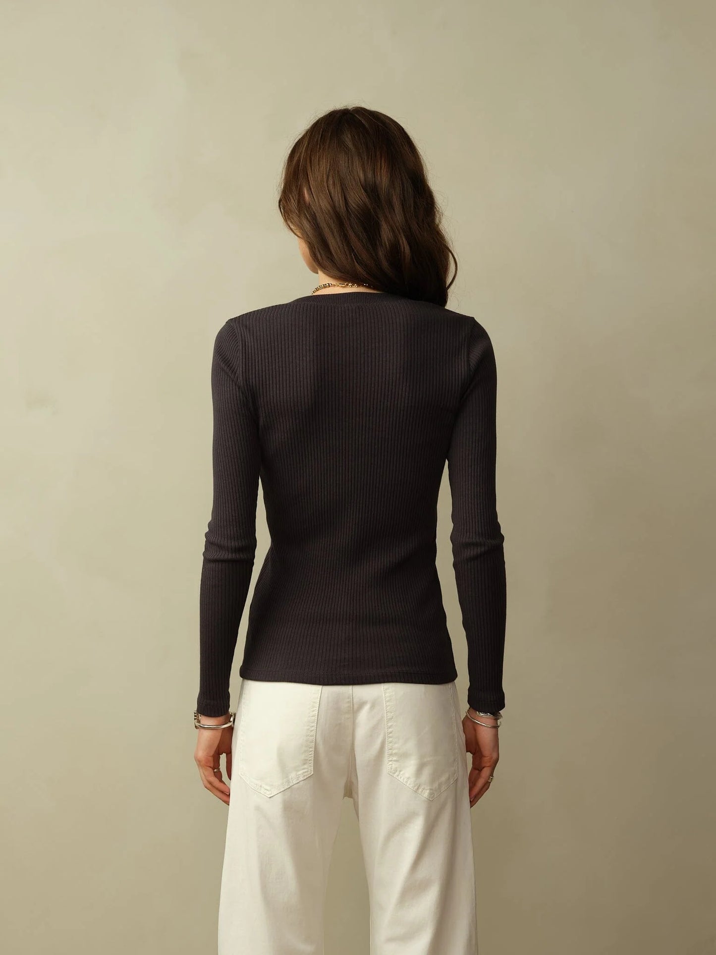 Road to Nowhere Tasman Ribbed Henley Navy