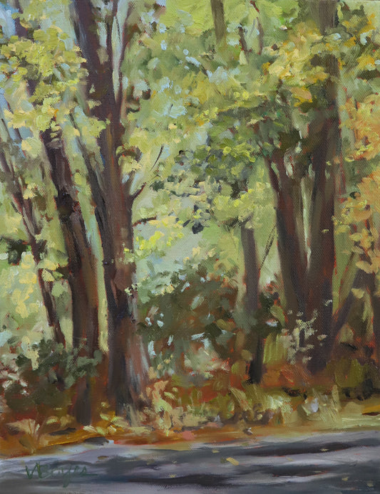 Fall Path Original Oil Painting