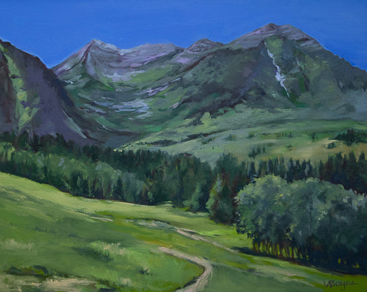 Summer Green Sundance Original Oil Painting