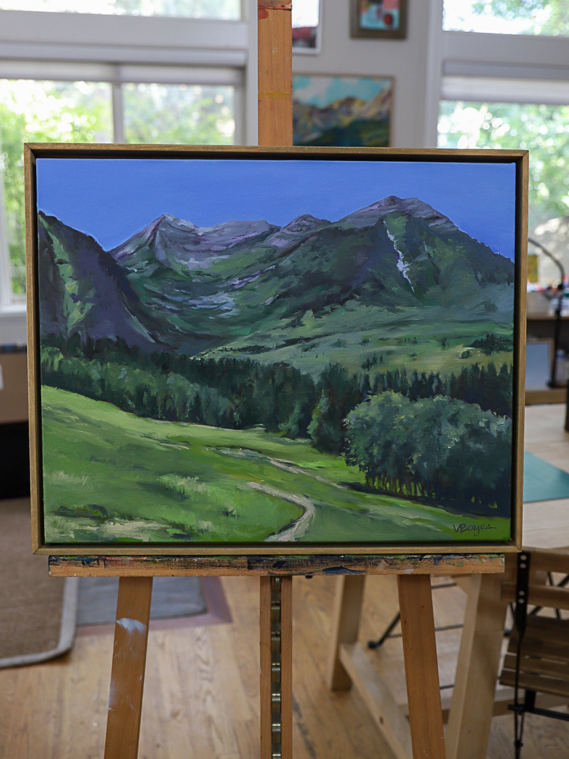 Summer Green Sundance Original Oil Painting